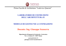 Docente: Ing. Giuseppe Scasserra