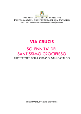 Libretto Via Crucis