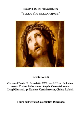 Via Crucis PDF - Ufficio per la Catechesi e l`Evangelizzazione Ugento