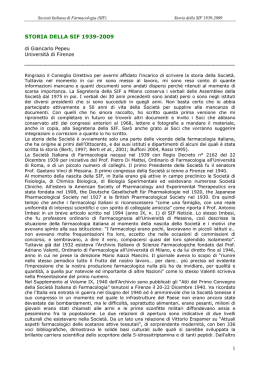 STORIA DELLA SIF dal 1939