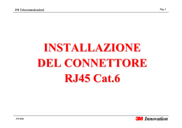 INSTALLAZIONE DEL CONNETTORE RJ45 Cat.6