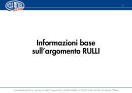 Informazioni base sull`argomento RULLI