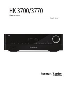 Collocazione del ricevitore stereo