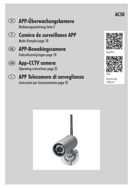 APP-Überwachungskamera Caméra de APP surveillance