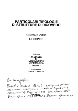 particolari tipologie di strutture di ricovero