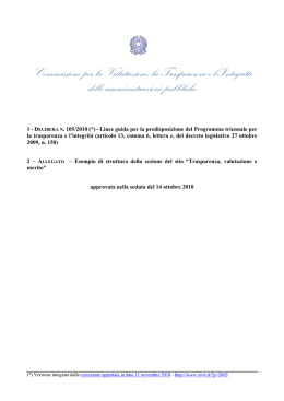 Delibera 2010 n. 105 - Dipartimento Funzione Pubblica