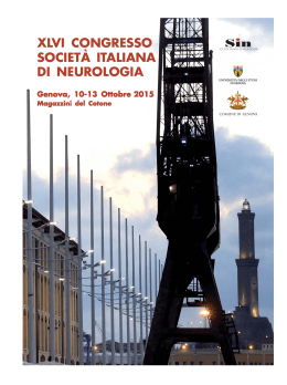 SIN Genova 2015 - Società italiana di neurologia