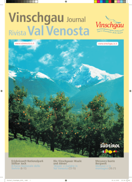 Vinschgau Journal RivistaVal Venosta
