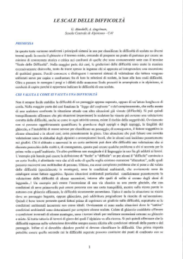 LE SCALE DELLE DIFFICOLT&Agrave;