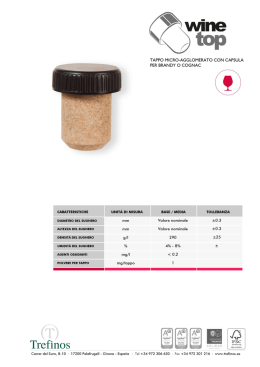 TAPPO MICRO-AGGLOMERATO CON CAPSULA