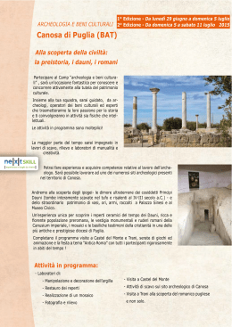 Canosa di Puglia (bAt) - Skill-Camp