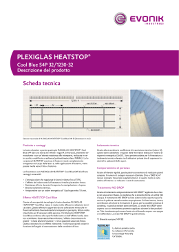 Descrizione del prodotto PLEXIGLAS HEATSTOP® Cool Blue S4P 32