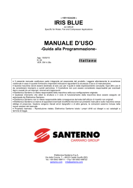 IRIS BLUE MANUALE D`USO