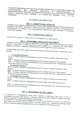 DERATTIZZAZIONE NEI PP.OO. SANTOBONO,PAUSILIPON E ss