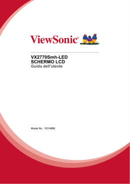 vx2770smh-led schermo lcd guida dell`utente