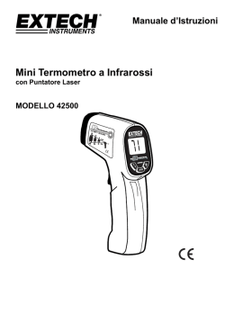 Manuale d`Istruzioni Mini Termometro a Infrarossi