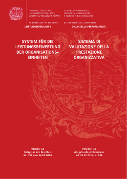 Sistema di misurazione e valutazione della prestazione organizzativa