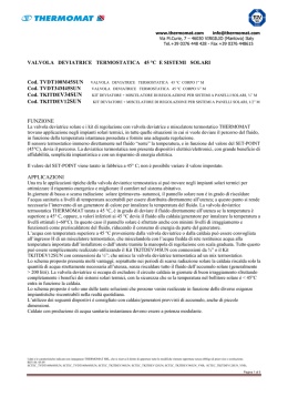 VALVOLA DEVIATRICE TERMOSTATICA 45 &deg;C  E