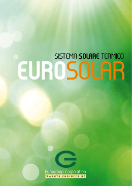 SISTEMA SOLARE TERMICO - Eurogroup Corporation