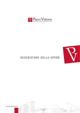DESCRIZIONE DELLE OPERE