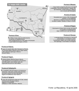 La mappa delle cosche siciliane ()