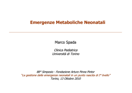 Emergenze metaboliche - Fondazione Arturo Pinna Pintor
