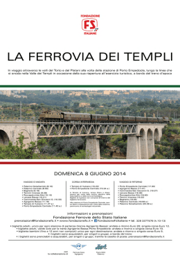 LA FERROVIA DEI TEMPLI