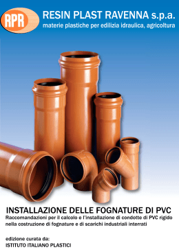Installazione delle fognature di PVC