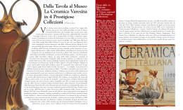 dalla tavola al museo. la ceramica varesina in 4