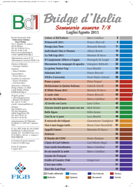 Luglio-Agosto - Scuola Bridge Multimediale
