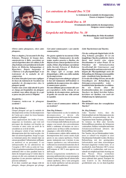 Les entretiens de Donald Doc N&deg; 10 Gli incontri di