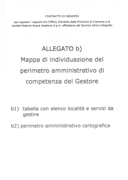 Allegato B - Mappa di individuazione del perimetro