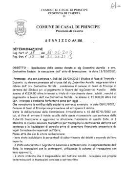 Documento - Comune di Casal di Principe