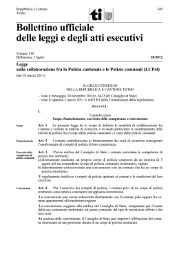 Modello standard per Foglio Ufficiale