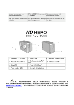 Istruzioni HD HERO