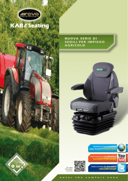 NUOVA SERIE DI SEDILI PER IMPIEGO AGRICOLO
