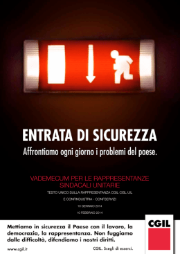 vademecum per le rappresentanze sindacali unitarie