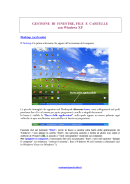 Gestire finestre, file e cartelle