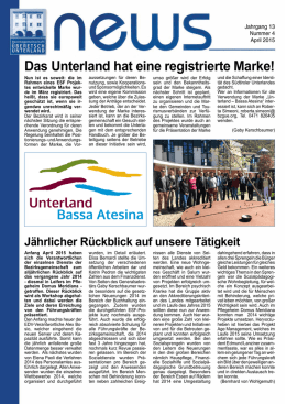 Infoblatt News Nr. 4 - April 2015 (PDF 520 KB)