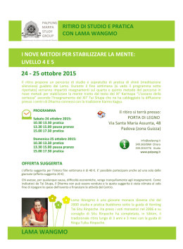 marpa {ritiro di studio e pratica study con lama wangmo