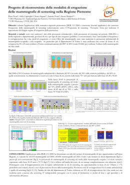 Progetto di riconversione delle modalit&agrave; di erogazione delle