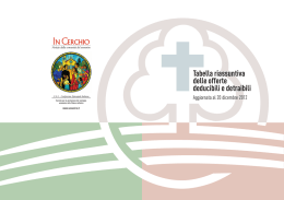 Tabella riassuntiva deducibilit&agrave; e detraibilit&agrave;