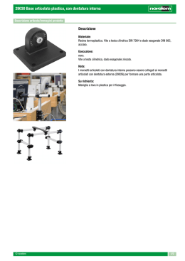 29030 Base articolata plastica, con dentatura interna
