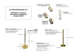 La Mondialtarghe srl Dettagli e misure