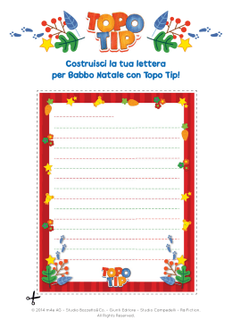 Costruisci la tua lettera per Babbo Natale con Topo Tip!
