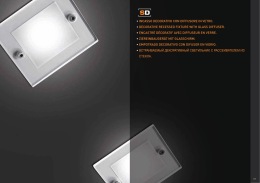 incasso decorativo con diffusore in vetro. &bull; decorative recessed