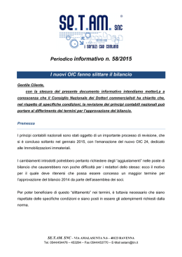 INFO 58/2015 - SE.T.AM. Contabilit&agrave; Ravenna
