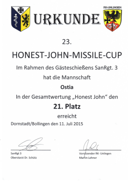 HONEST-JOHN-IVIISSILE—CUP