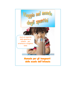 Viaggio nel mondo degli spuntini. Il manuale per la Scuola