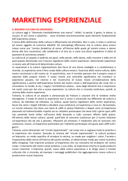 MARKETING ESPERIENZIALE